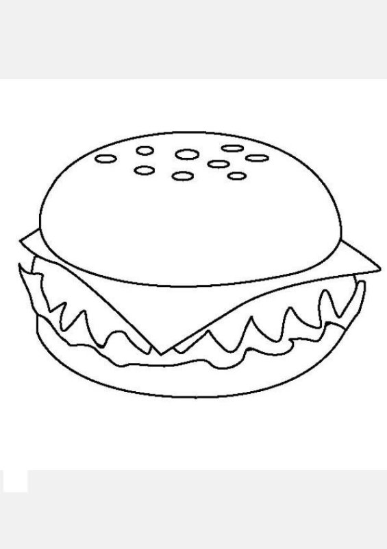 Раскраска еда