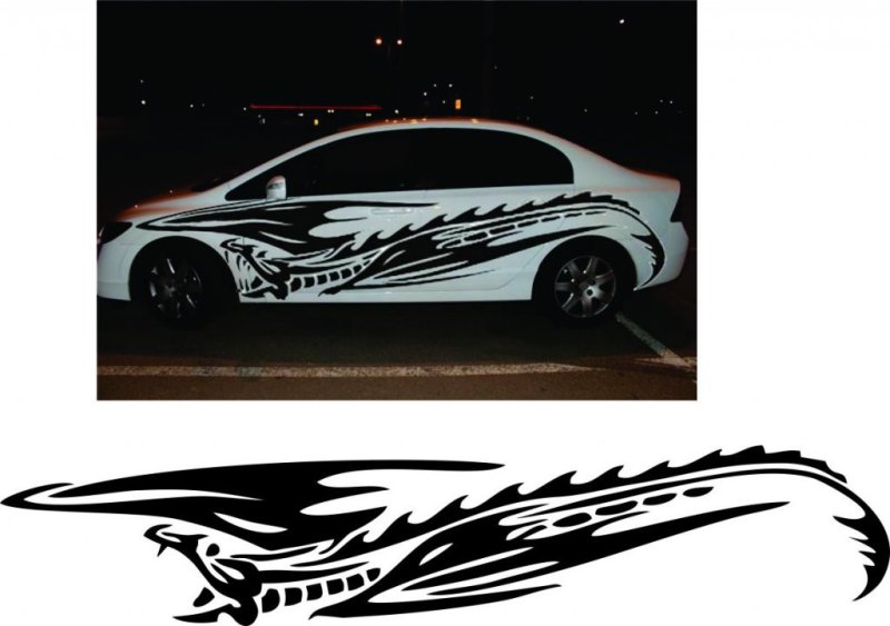 Красивые наклейки на машину
