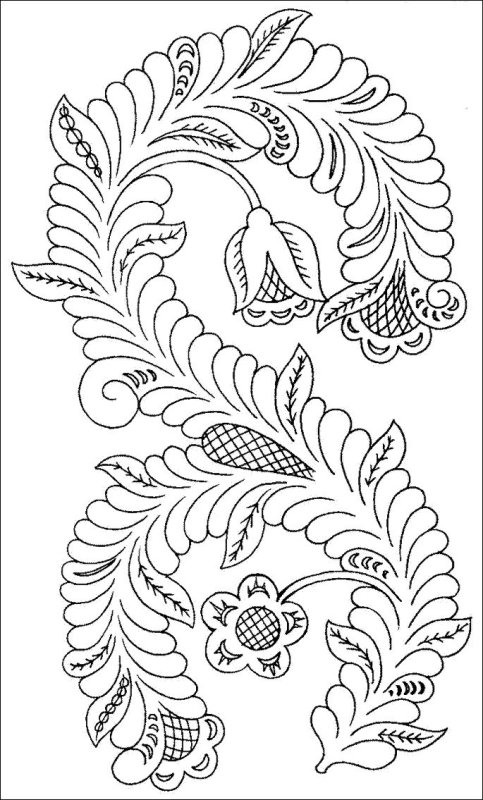 Абрамцево-Кудринская резьба эскизы