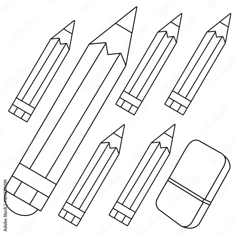 Карандаш трафарет