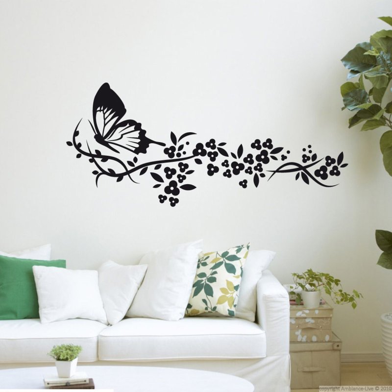 Декор стен с помощью трафаретов