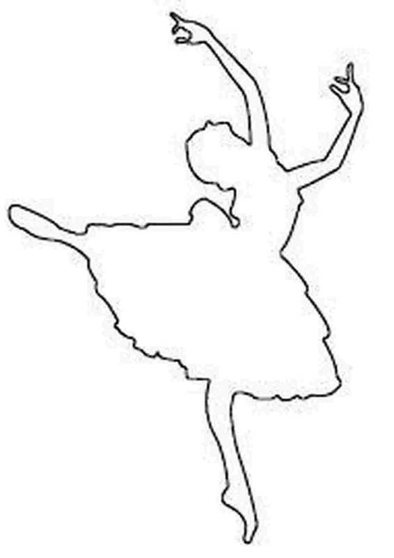 Трафарет танцовщицы для вырезания