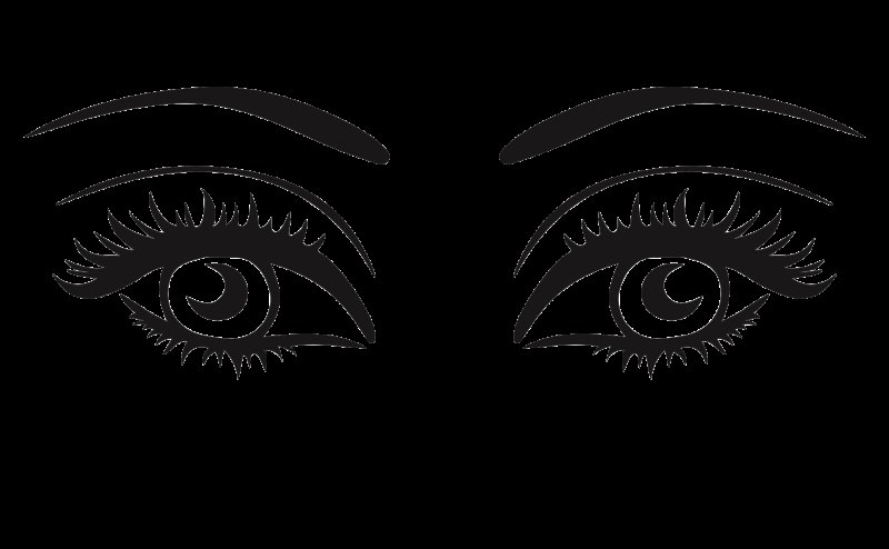 Брови на белом фоне