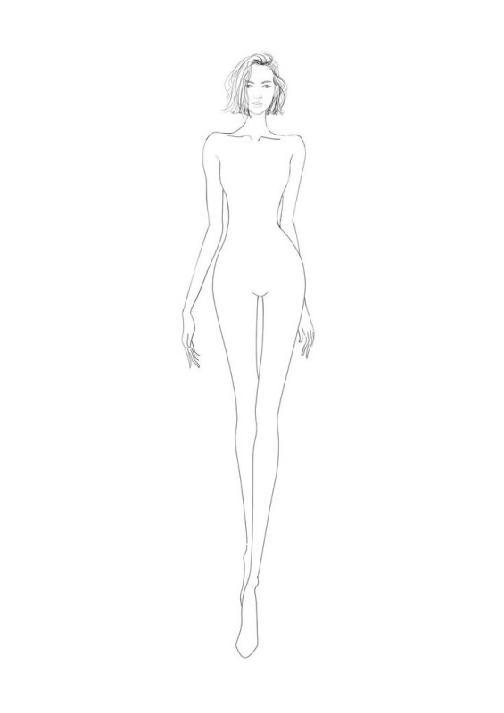 Фигура для рисования одежды