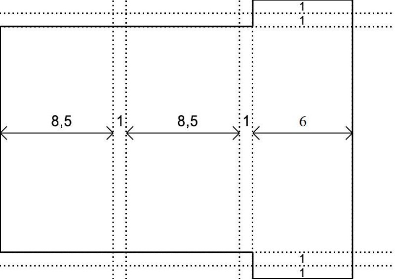 Открытка-Шоколадница схема