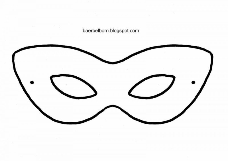 Раскраска маска леди баг