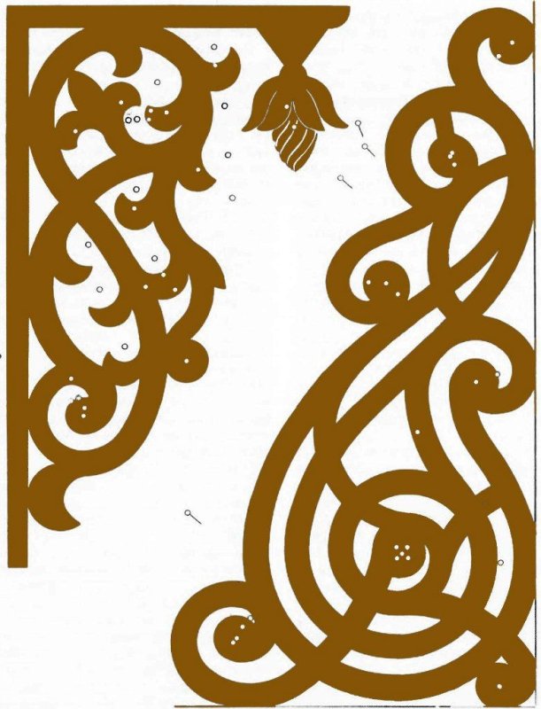 Прорезная резьба Византийский орнамент