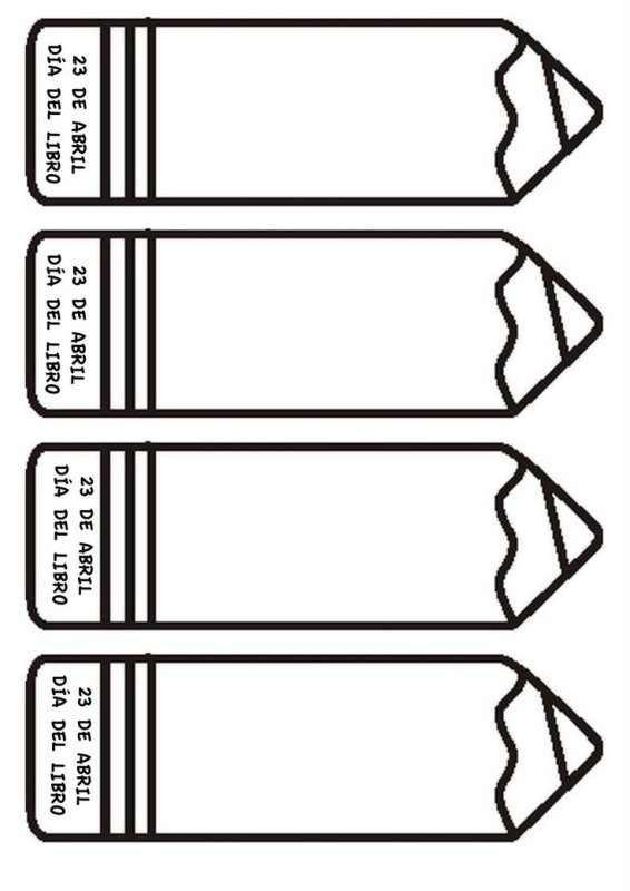 Закладка шаблон для печати