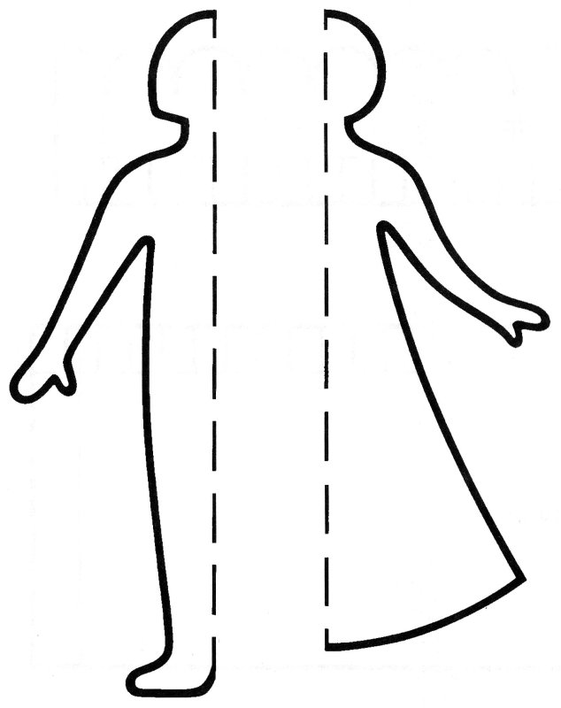 Человечки шаблон для вырезания