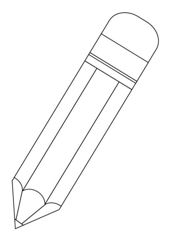 Карандаш трафарет