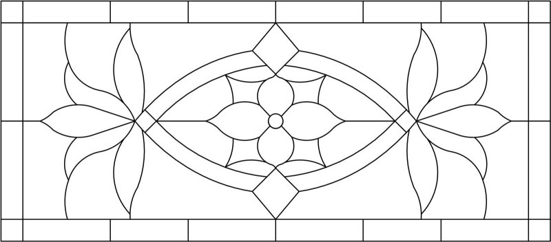 Витраж орнамент