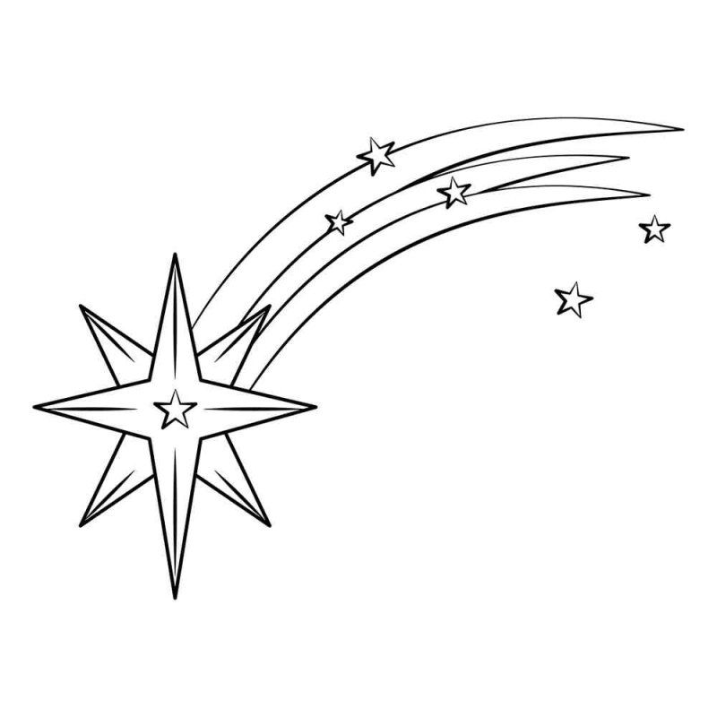 Звезда для раскрашивания