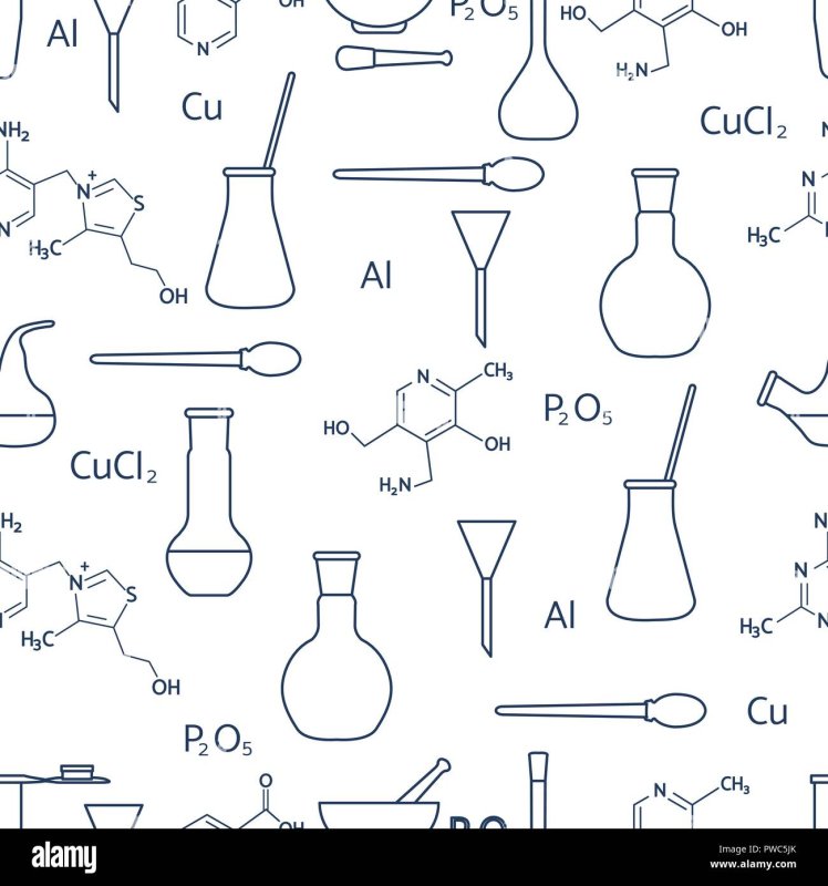 Химические колбы и пробирки