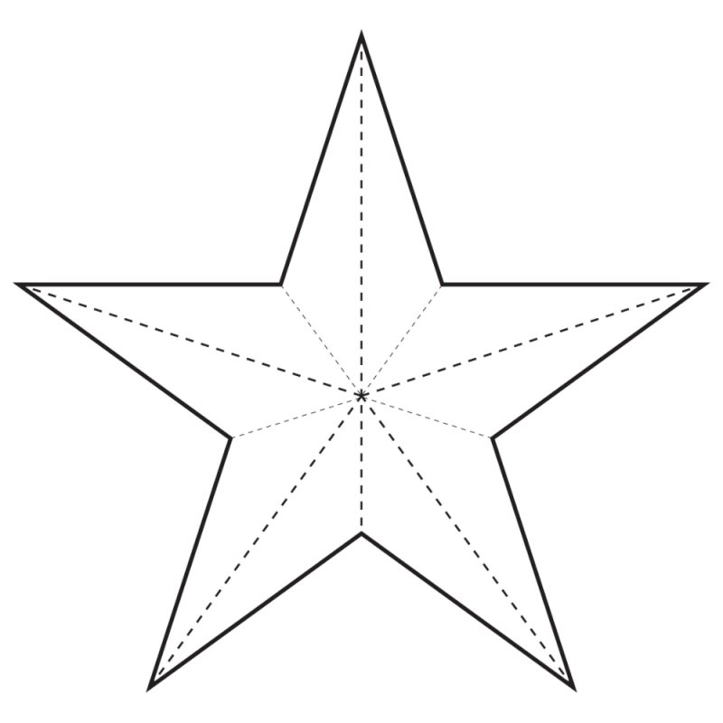 Трафарет звезды