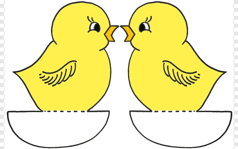 Аппликация цыпленок