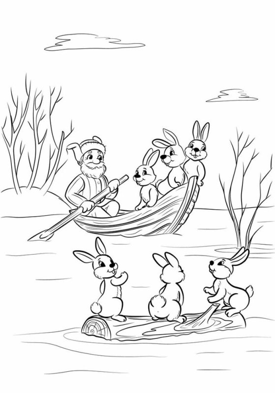 Некрасов дед Мазай и зайцы