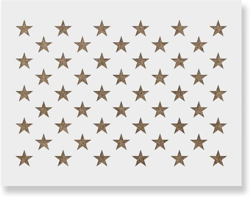 Трафарет 5 звезд