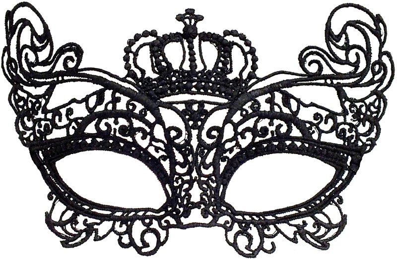 Маска карнавальная кружевная