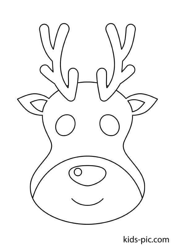 Маска раскраска для детей