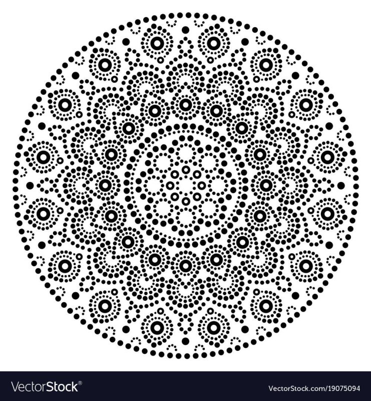 Точечная роспись трафареты