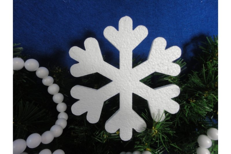 Объемная Снежинка из пенопласта