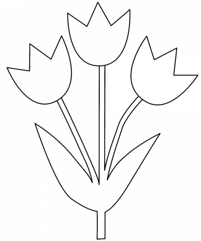 Тюльпаны для вырезания