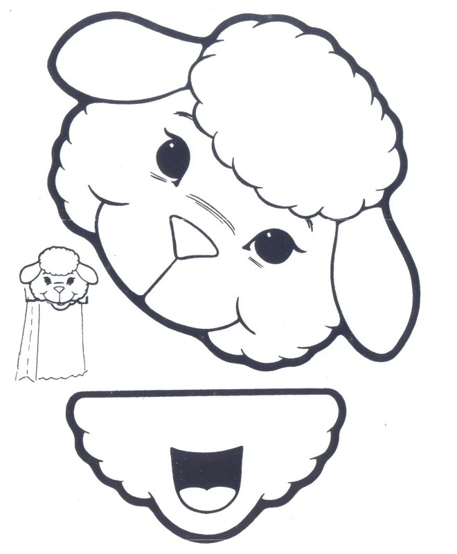 Мордочка барашка для поделок