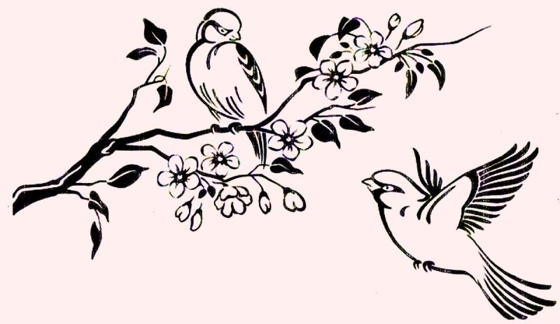 Узоры с птичками