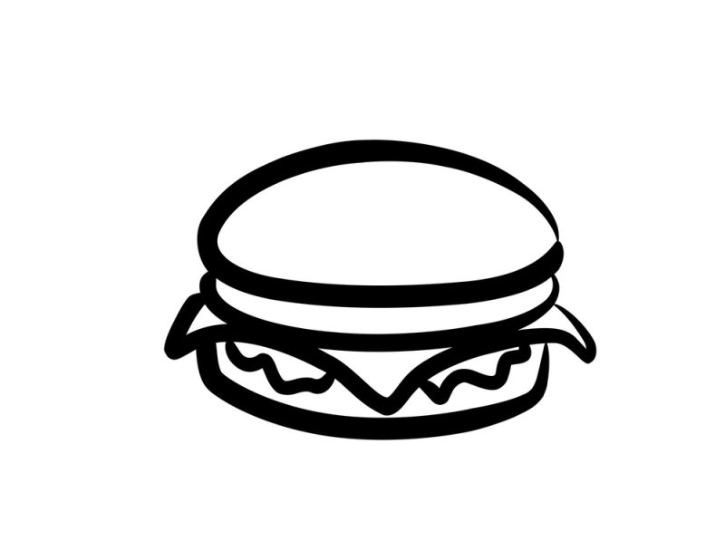 Раскраска бургеры