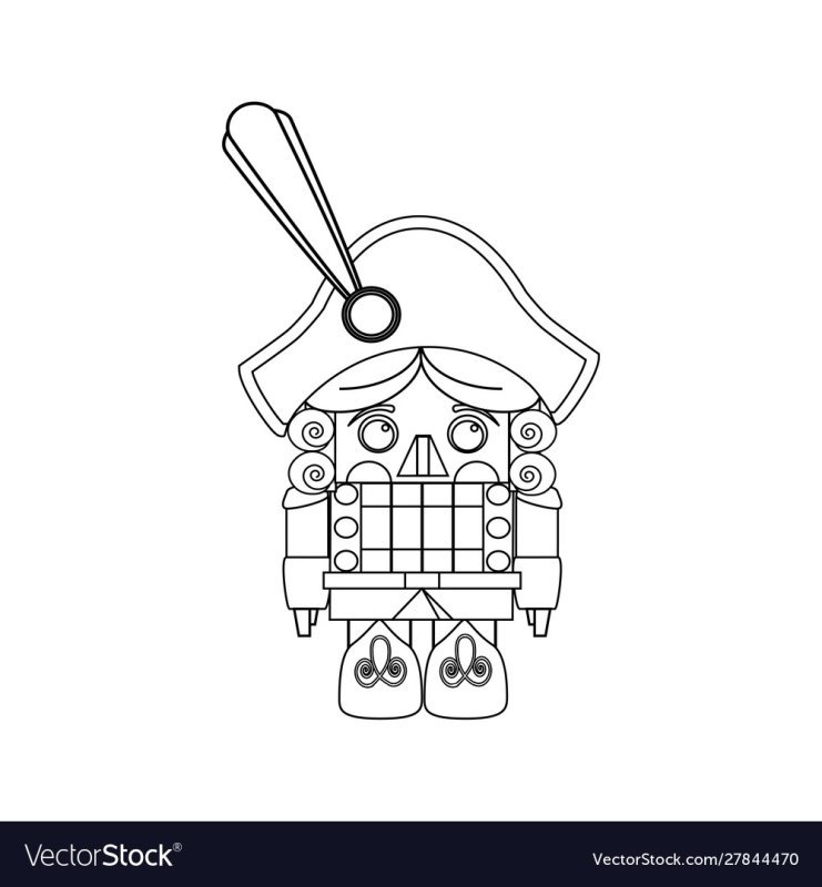 Щелкунчик раскраска для детей