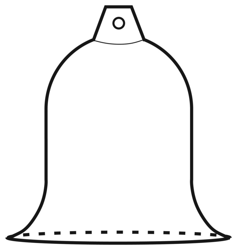 Колокольчик шаблон