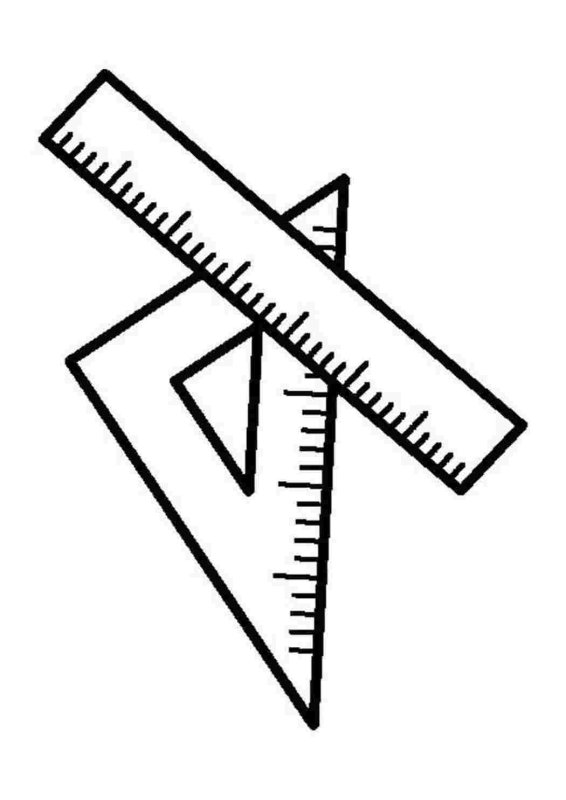 Линейка нарисованная