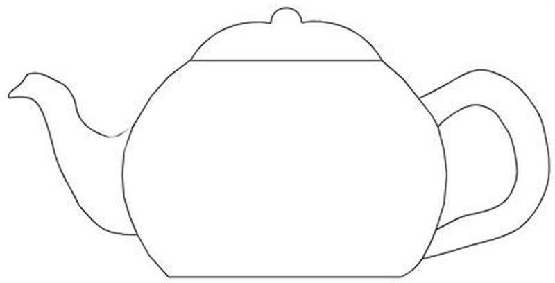 Трафарет "чайник"
