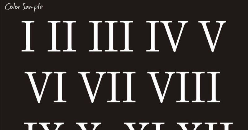 Римские цифры шрифт