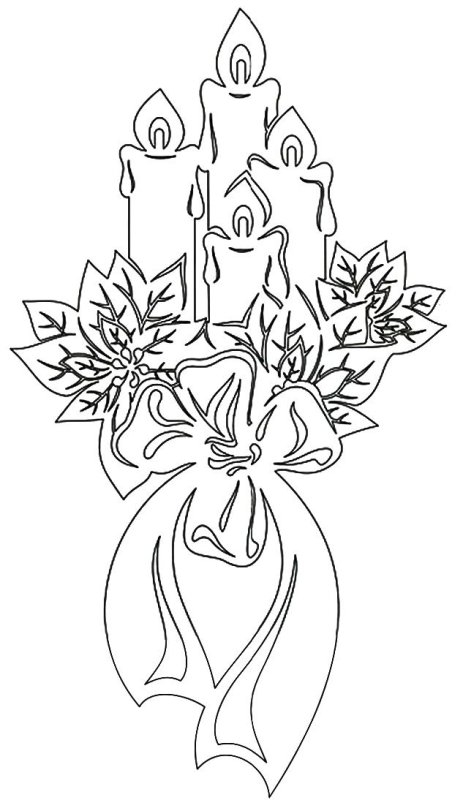 Композиция украшения на окно из бумаги