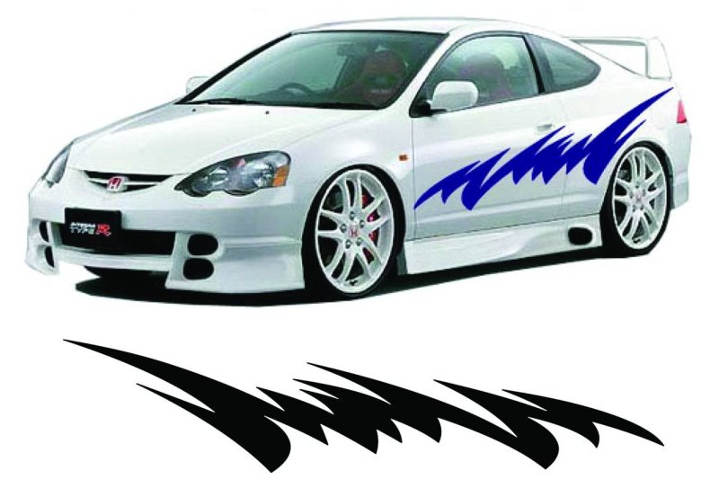 Наклейки на авто на бока машины