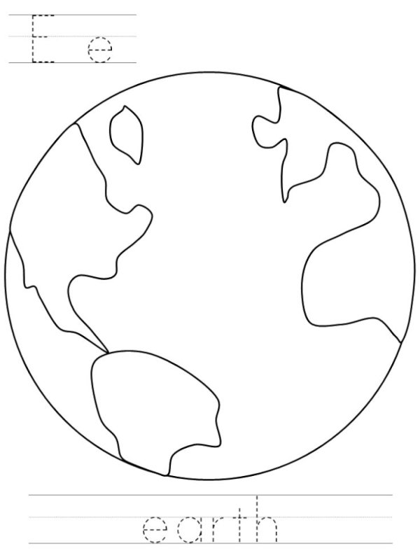 Планета земля раскраска для детей