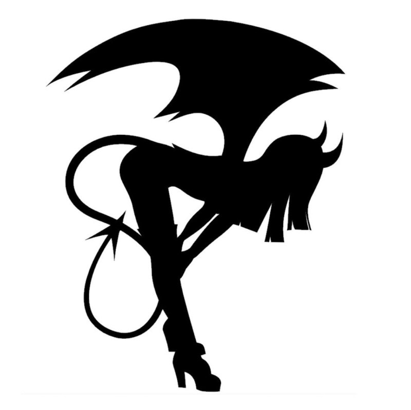 Наклейка дьявол