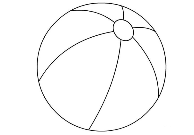 Мяч раскраска для детей