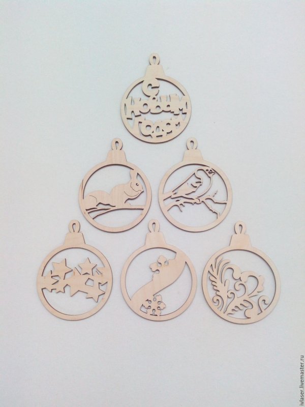 Заготовка из фанеры игрушка Новогодняя