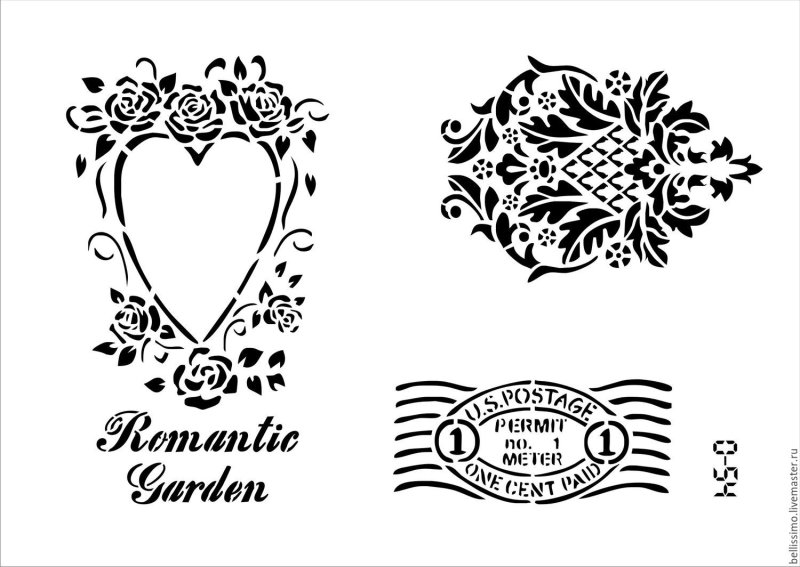 Трафареты для декора шаблоны надписи