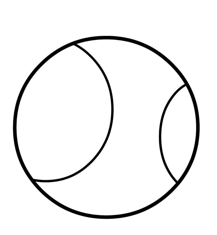 Мяч раскраска