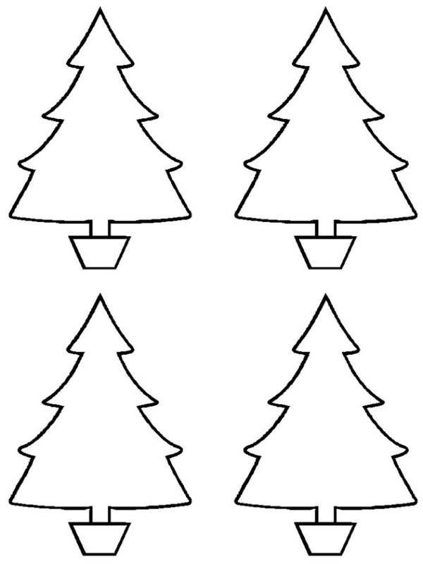 Трафарет "елка"