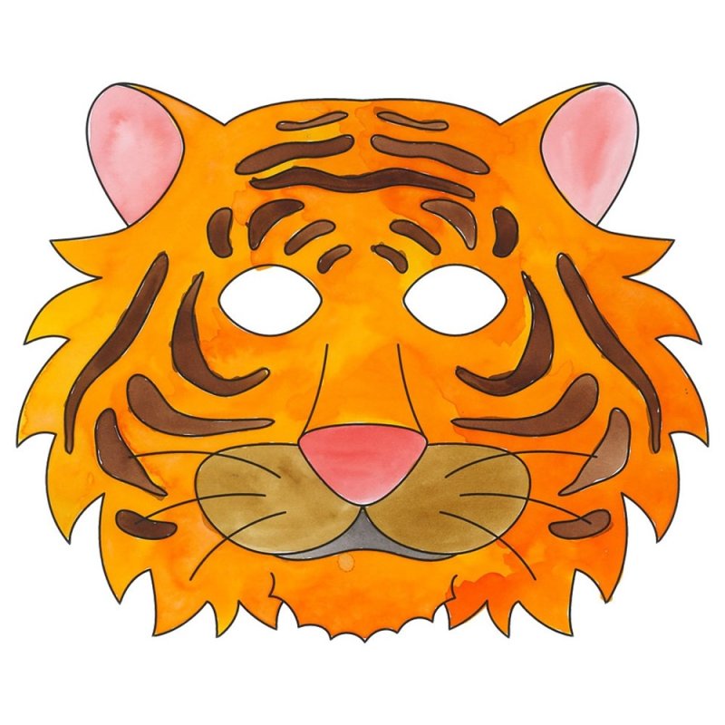 Карнавальная маска для детей тигр