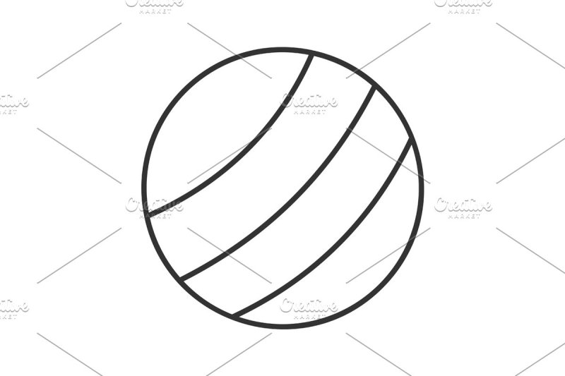 Мячик раскраска для детей