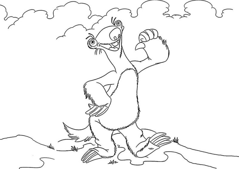 Раскраски из мультфильма Ледниковый период