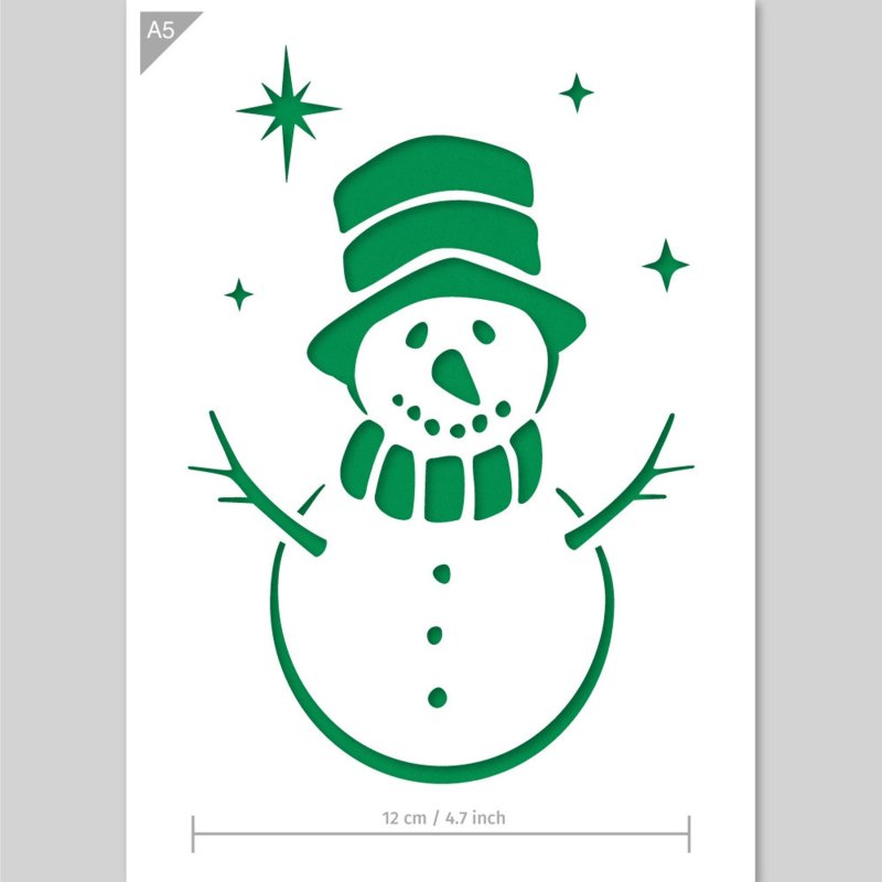 Узоры на окно Снеговик