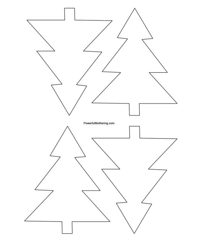 Шаблон елки