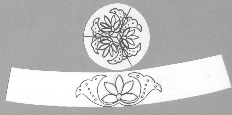 Татарский орнамент калфак