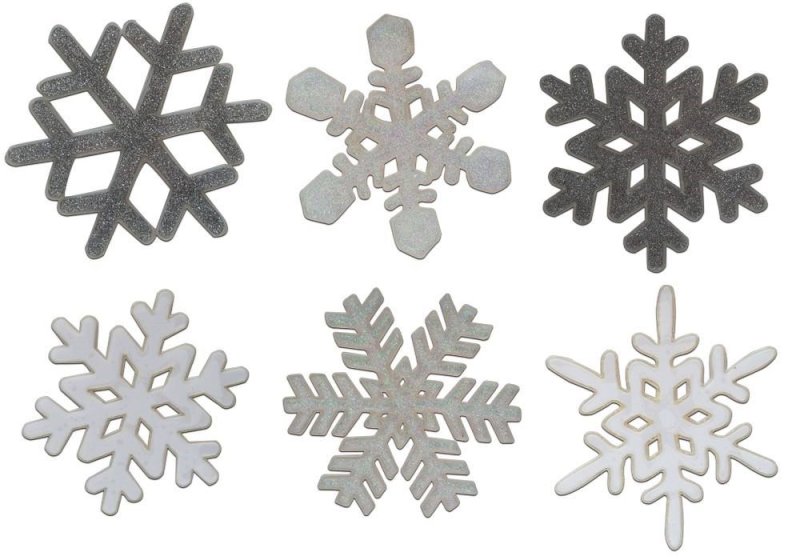Снежинки для термоклея